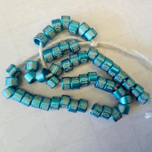 Vogel Ringen Aluminium 10.3 Mm 2018 Chn Duif Custom Band Donkerblauw Zwart Duif Voet Ringen Indiase Ksa Duif <span class=keywords><strong>Ring</strong></span> - Product Image 5