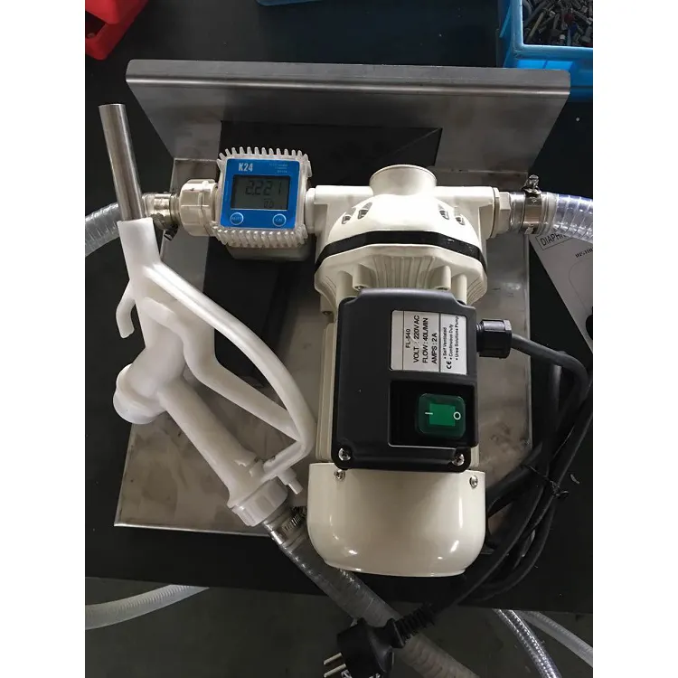 IBC Urea Adblue Chemical Pump Set Plastic Nozzle K24 Chemical Flow Meter