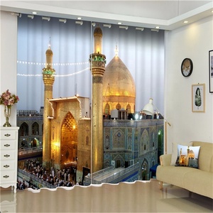 Building Design 3D Digitale Stampato Hotel Blackout Ready Made <span class=keywords><strong>Tenda</strong></span> Della Finestra Per <span class=keywords><strong>Soggiorno</strong></span> - Product Image 2