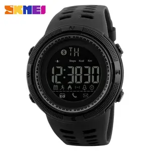 SKMEI 1356 Men Outdoor Sports PU Plastic Multi-function Watch Pedometer Waterproof Sports Countdown Calorie Watch Digital Watch