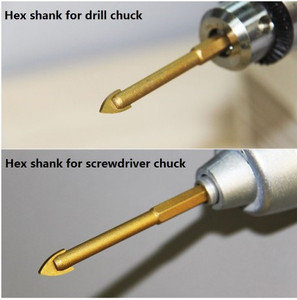 Yuvarlak Shank tek karbür uçlu cam matkap ucu cam seramik porselen fayans sondaj - Product Image 6