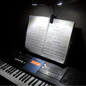 Reading <strong>Micro</strong> USB Rechargeable Tow Heads 8 <strong>Led</strong> Clip Book <strong>Light</strong> With Indicator <strong>Light</strong> - Product Image 4