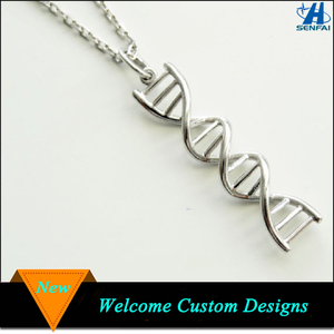 Scienza Dei Monili 2016 D'argento di modo Cromosoma DNA Molecolare Della Collana per il Medico - Product Image 1