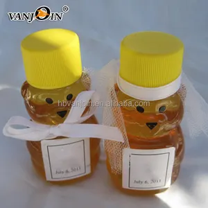 תינוק דוב צנצנת 2 oz דוב דבש מיכל עם דבורה תוויות