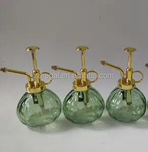 弹簧园艺玻璃工厂喷雾器-透明玻璃水喷雾瓶装饰植物先生与顶泵