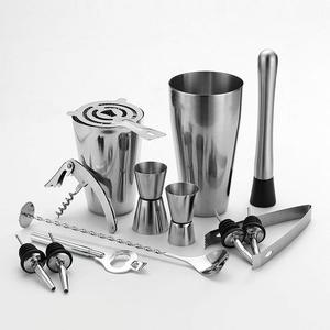 Bartender <strong>Set</strong> 9Pcs Wine Tools Bar Drink <strong>Cocktail</strong> Mixer <strong>Mixing</strong> Kit With Carry Case for Cambodia Tennent's Lager Voli Mathilde - Product Image 6