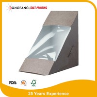 folding cardboard paper sandwich box