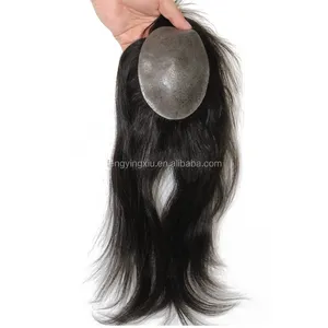 Indische reine haar ersatz system 6*8/7*9/8*10 Mono Basis Verkauf Toupet für frauen Natural Black toupee perücken