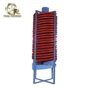 sprial chute/ spiral separator for concentrating Tungsten ore, Tin, Tantalum ore, Niobium mine ORE--CHINA YUFNEG