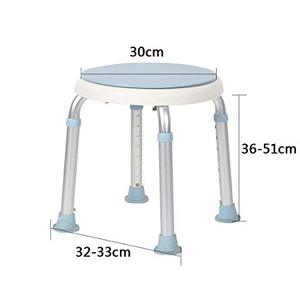<span class=keywords><strong>Silla</strong></span> de <span class=keywords><strong>ducha</strong></span> <span class=keywords><strong>giratoria</strong></span> de 360 grados, taburete de <span class=keywords><strong>ducha</strong></span> ajustable sin herramientas, <span class=keywords><strong>silla</strong></span> de bañera y banco de asiento de bañera con puntas de goma antideslizantes - Product Image 4
