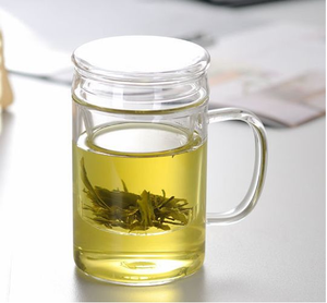 Venta caliente en línea Filtrado de vidrio Oficina <span class=keywords><strong>Tetera</strong></span> para el hogar <span class=keywords><strong>Tetera</strong></span> con un infusor un calentador y tazas de té con asas y tapa - Product Image 4