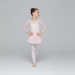 Gaun balet anak perempuan, benang <span class=keywords><strong>Leotard</strong></span> katun lengan panjang desain baru - Product Image 4