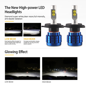 Système d'éclairage automatique LED 6500K Q10, 20000 Lumen, 100W, H4 ampoules H11 HB4, phares de voiture Led H7, H4, 9005 - Product Image 5