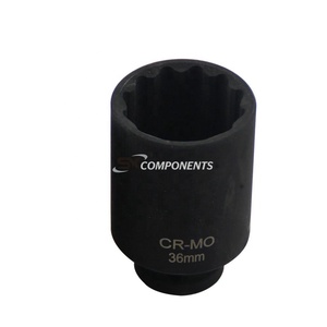 30mm 32mm 34mm 36mm 1/2 "Dr 12 điểm tác động ổ cắm trục chính trục Nut ổ cắm Hub trục hạt loại bỏ cài đặt công cụ 36mm ổ cắm - Product Image 5