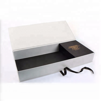 Boîte cadeau de luxe en noir mat pour l'emballage des roses, vente en gros