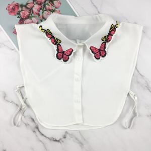 Nuevo desmontable blusa media camisas elegante de las mujeres de la moda falso Collar de bordado - Product Image 1