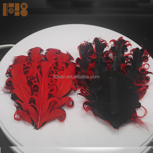 Fasce per capelli per bambini alla moda graziosi accessori per capelli con piume rosse per decorazioni per la testa del bambino - Product Image 2