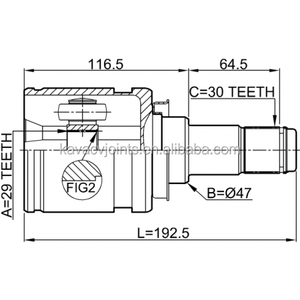 Arbre de transmission TO-9215 Joint CV intérieur Toin-ACA38RH 27X40X24 Acier pour <span class=keywords><strong>Toyota</strong></span> <span class=keywords><strong>Alphard</strong></span> <span class=keywords><strong>ANH10</strong></span> MNH10 2002-2008 Utilisé pour <span class=keywords><strong>Toyota</strong></span> Alpha - Product Image 4