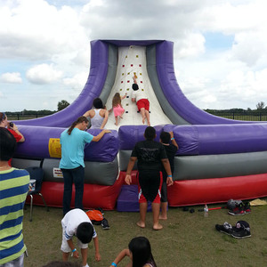 Jeu gonflable interactif de 4 pièces pour enfants et adultes, amusant, glissante, de dissimiler et glissante - Product Image 3