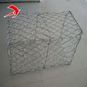 Népal gabion prix 2x1x1m, rock rempli gabion boîte 100x120mm mesh taille