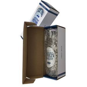 Grosir 150 Buah Puzzle Tabung Custom <span class=keywords><strong>Jigsaw</strong></span> <span class=keywords><strong>Puzzles</strong></span> Putih dengan Permainan Puzzle Botol Susu untuk Anak-anak