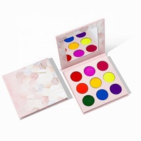 Haute qualité 24 couleurs maquillage gratuit échantillons, 18 fard à paupières combinaison 3 blush, 3 contour vacances ensembles de maquillage