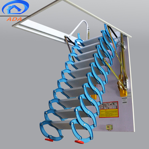 Extension Villa Invisible Folding Roof Ladder Aluminium Magnesium Alloy <strong>Drop</strong> <strong>Attic</strong> <strong>Stairs</strong> - Product Image 1