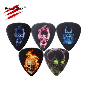 Plectres de guitare personnalisés à faible MOQ, design coloré, 0,46 mm, 0,71 mm, 0,88 mm, 0,96 mm, 1,2 mm, 1,5 mm, double face, pour boutique en ligne - Product Image 4