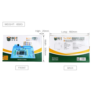 แผ่นซิลิโคนกันความร้อนแม่เหล็ก ขนาด 45x30 ซม. สำหรับวางโทรศัพท์ คอมพิวเตอร์ ซ่อมแซม งานบัดกรี อุปกรณ์บัดกรี - Product Image 6