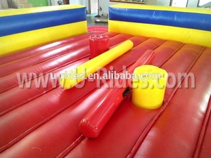 Arène gonflable drôle de joute de jeu de duel de gladiateur à bascule gonflable avec le bâton de joute - Product Image 4