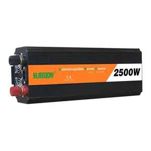 Best quality 2500W UPS solar charger dc ac inverter 12v 220v inverter with battery charger