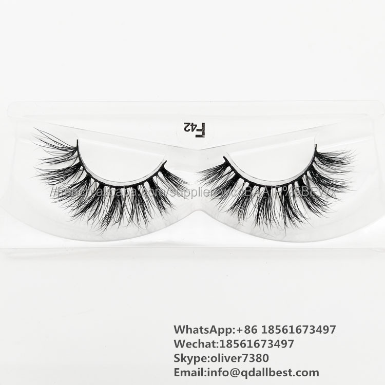 En gros Prix 3D Réel De Fourrure De Vison Faux Cils Avec Un Emballage Personnalisé