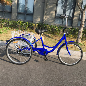 Tricycle simple vitesse ou 6 vitesses, vélo pour adulte/femme, avec panier pliable, GW 7001 - Product Image 4