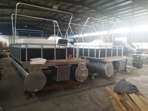 16ft Chất Lượng Tốt Đẹp Decking Điện Nổi Catamaran <span class=keywords><strong>Pontoon</strong></span> Thuyền Với Chứng Nhận Ce - Product Image 4