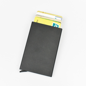 Custom Slim Front Pocket <strong>Wallet</strong> Design, <strong>RFID</strong> <strong>Blocking</strong> Automatic Aluminium Credit Card Holder - Product Image 2