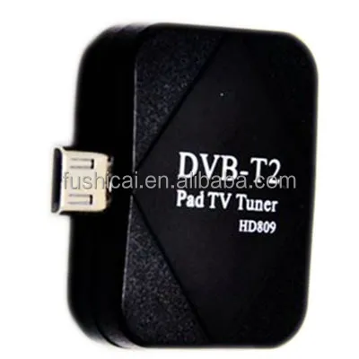 مصغرة المحمولة المصغّر USB DVB-T2 الرقمية موالف التلفزيون عصا دونغل استقبال هوائي للهاتف المحمول