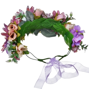 Diadema de <span class=keywords><strong>Flores</strong></span> Artificiales para Mujer, Accesorio PARA EL Cabello, Corona de <span class=keywords><strong>Flores</strong></span> para Boda, <span class=keywords><strong>Novia</strong></span>, Guirnalda, Tocado, Novedad - Product Image 4
