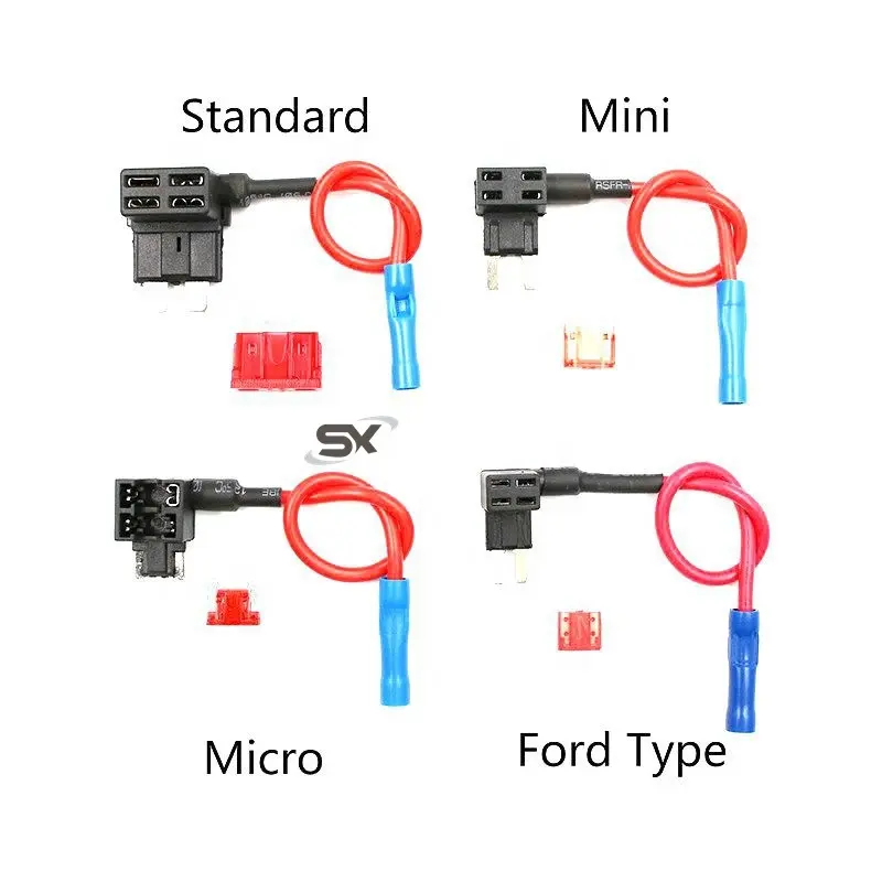 Porte-fusible 12V Add-a-circuit adaptateur TAP Micro Mini Standard ATM APM lame fusible automatique avec lame 10A porte-fusible de voiture pour ford