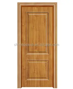 Puerta de dormitorio Simple, diseño elegante, gris claro, blanco, liso, de madera