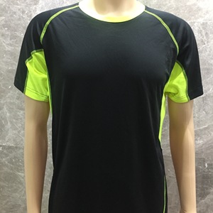 T-shirt sportiva da uomo a <span class=keywords><strong>maniche</strong></span> <span class=keywords><strong>corte</strong></span> in maglia tinta unita traspirante per fitness, corsa e palestra - Nuova collezione all'ingrosso - Product Image 1