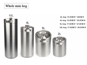 Mini Barriles de Acero Inoxidable de <span class=keywords><strong>5</strong></span> <span class=keywords><strong>Litros</strong></span> con Kits de <span class=keywords><strong>Grifo</strong></span> Compatibles para Café, <span class=keywords><strong>Cerveza</strong></span> y Té - Product Image 6