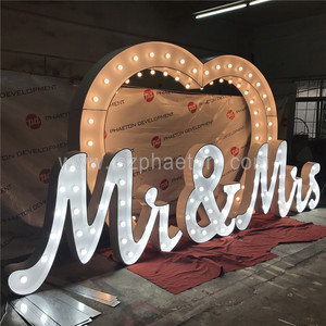 Super luminoso decorazione di cerimonia nuziale grande alfabeto <span class=keywords><strong>lettere</strong></span> tendone ha condotto la luce <span class=keywords><strong>lettere</strong></span> - Product Image 2
