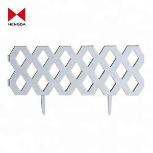 White LATTICE FENCE Outdoor Flexible Weatherproof Decorative Plastic Garden Edging <strong>Border</strong> <strong>Fencing</strong> - Product Image 3