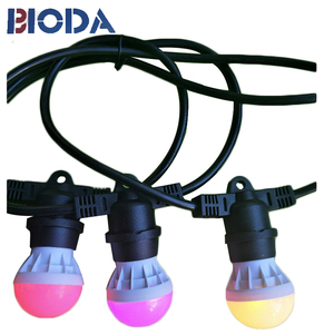Full color Navidad iluminación LED pequeña bola decoración de vacaciones al aire libre bola cadena de luz led, luz led de cadena - Product Image 1