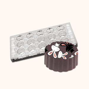 15g 15pcs Round Shape PC Magnetic Plastic Chocolate Mold DIY Home Kitchen Magnet Chocolate Mould
