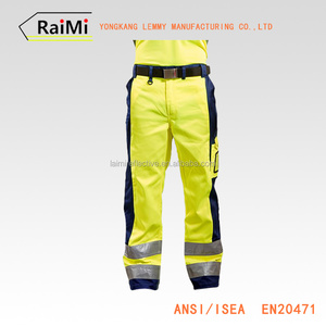 100% Poliestere Abbigliamento Da Lavoro Lavoro Uomo Pantaloni Nastro Riflettente Cargo Pantaloni Da Lavoro ad alta visibilità gilet per <span class=keywords><strong>bambini</strong></span> - Product Image 3