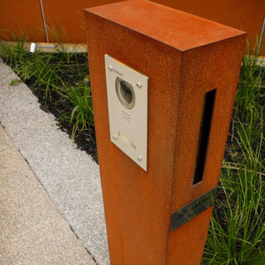 De metal clásico arte de acero corten de malibox con intercomunicador - Product Image 1