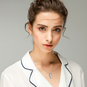 Loving Family 925 Sterling Silver Mother With Child Pendant Necklace for Gift - Product Image 5