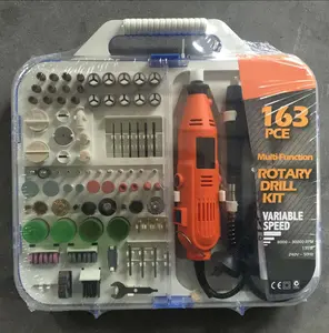 TOLHIT 163 stücke 135 Watt Tragbare Hobby Schleifer Zubehör Set mit Flex Welle Handheld Elektrische Mini Dreh Tools Kit