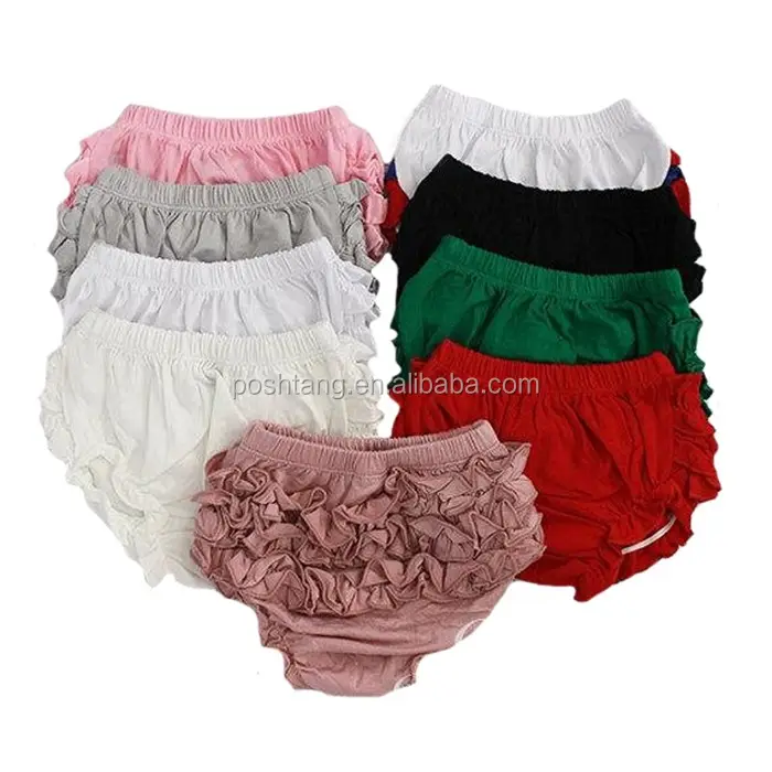 Großhandel Baby Kids Bloomer Baby Rüschen Bloomers Windel hülle Newborn Bloomers